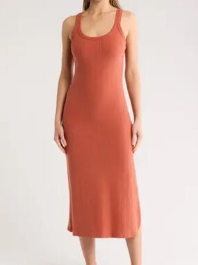 vitamin a ribbed dress Vitamin A Organic Rib West Dress White